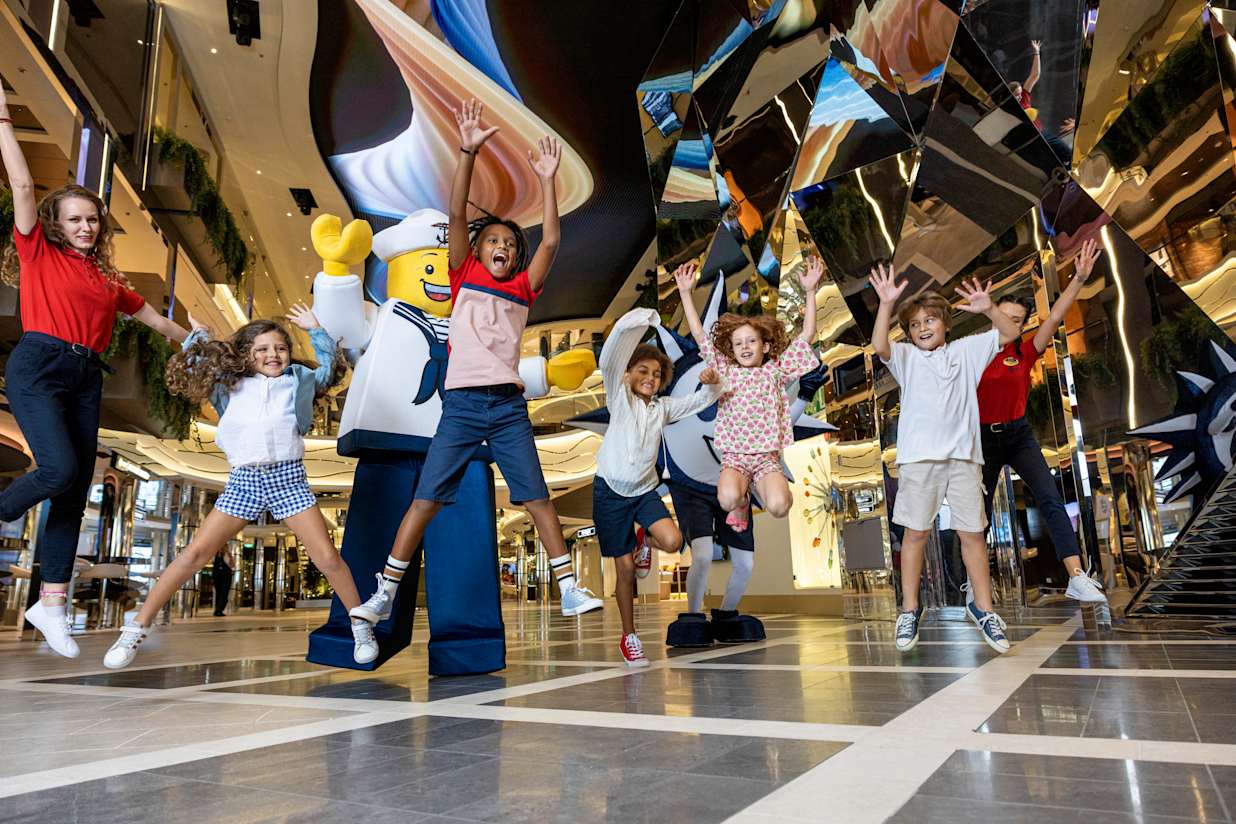 Children onboard an MSC Cruises ship